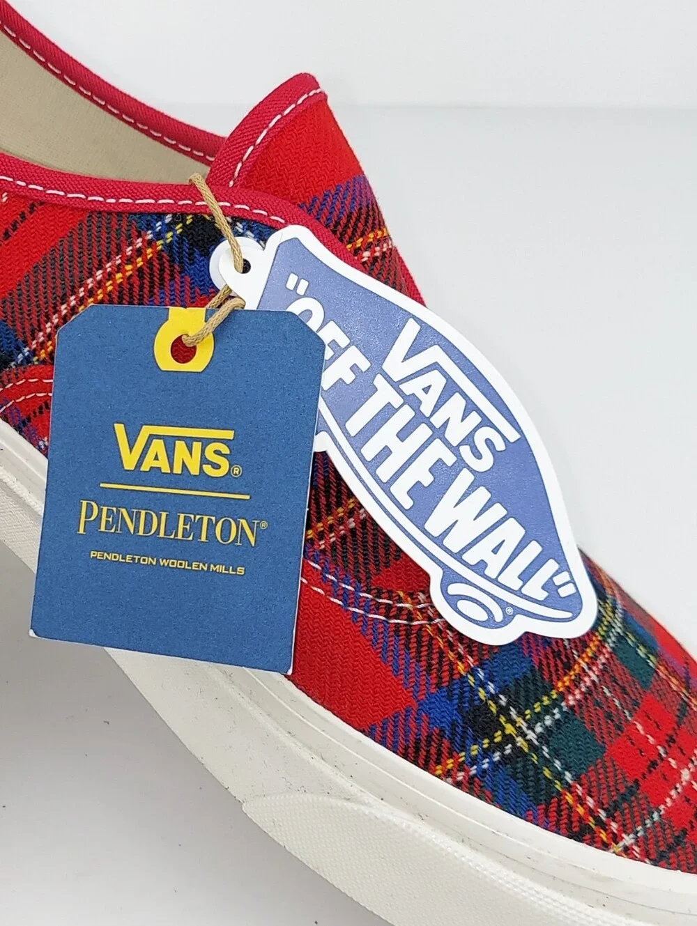 Vans X Pendleton Authentic 44 Dx Anaheim Factory Red Tartan Sneakers Men's 11